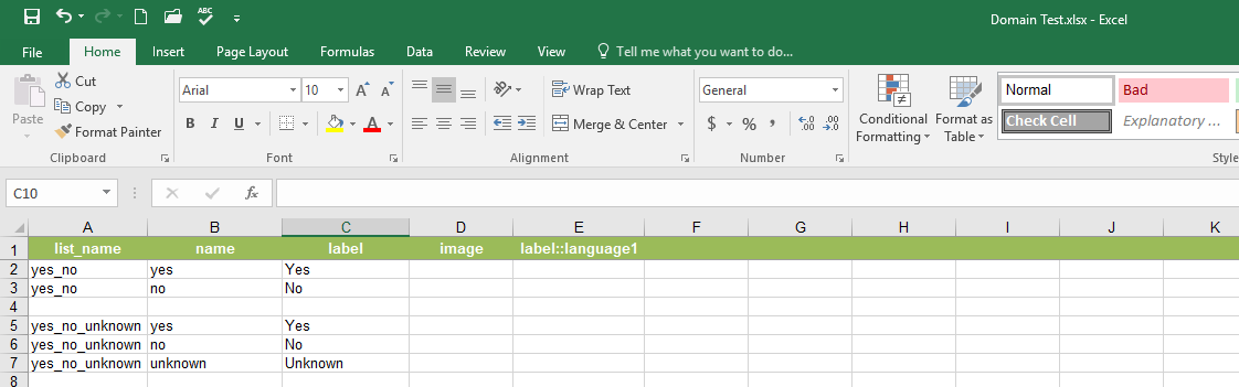 Make a choice list